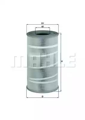 Повітряний фільтр LX72107 MAHLE KNECHT