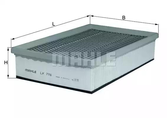 Фільтр повітряний bmw 7 e65/66 02- LX778 MAHLE KNECHT