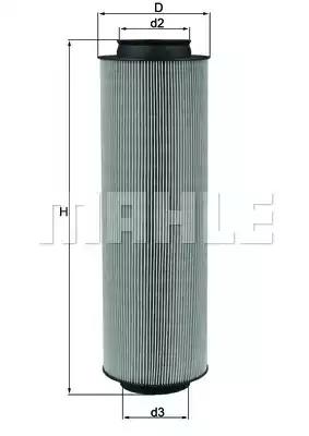 Фільтр повітряний a-клас cdi om668 04 LX791 MAHLE KNECHT