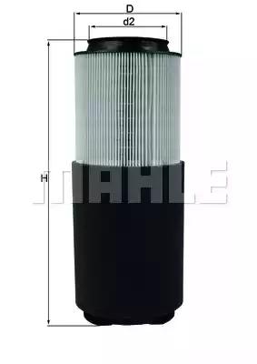 Aфільтр повітряний mahle volvo LX976 MAHLE KNECHT