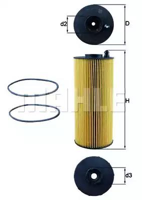 Фільтр паливний OX1059D MAHLE KNECHT
