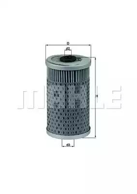 Фільтр масляний OX34D MAHLE KNECHT