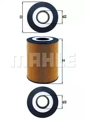Фільтр масляний mahle daf OX359D MAHLE KNECHT