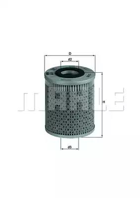 Масляный фильтр OX51 MAHLE KNECHT