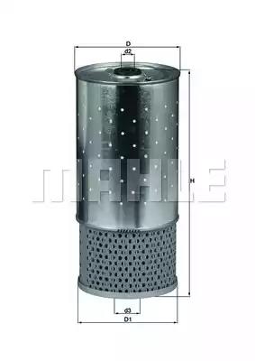 Фільтр масляний OX78D MAHLE KNECHT