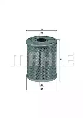 Оливний фільтр OX79D MAHLE KNECHT
