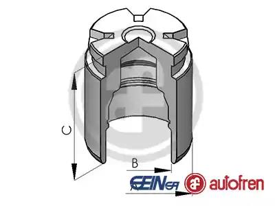 Поршень супорта зад cx-5/auris/corolla/prius 38-468мм 07- D025120 AUTOFREN