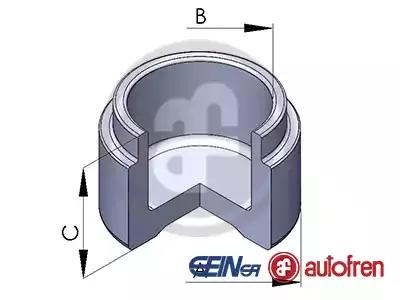 Поршень корпус скобы тормоза D025127 AUTOFREN