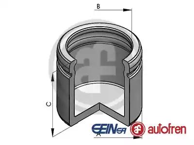 Поршень супорта перед partner/berlingo 1.6 hdi 08-/t5 03- 60x55.6 D025188 AUTOFREN