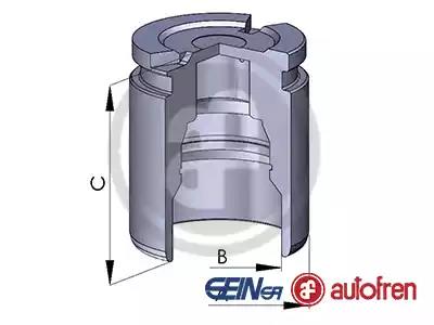 Поршень гальмівного супорта D02519 AUTOFREN
