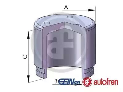 Поршень супорта перед c-crosser/4007/galant v/lancer vii/viii/ pagero sport 43x45 D025223 AUTOFREN