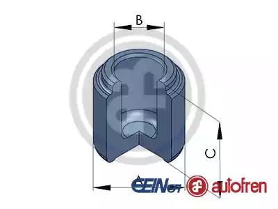 Поршень гальмівного супорта audi q7 porsche 944 cayenne vw touareg 2.5-6.0d... D025285 AUTOFREN