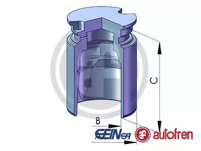 Поршень супорта зад fiat punto/opel corsa d/toyota auris/corolla 36x49 D025363 AUTOFREN