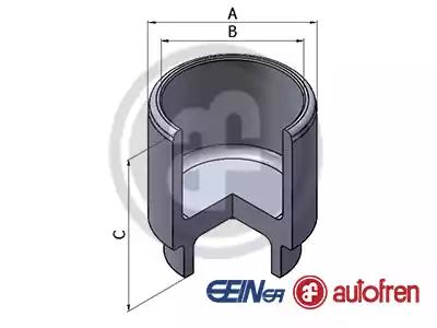 Поршень, гальмівний супорт D025414 AUTOFREN