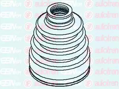 Пильовик шркш внутр. 25x73x111 opel corsa d 1.7d D8517 AUTOFREN SEINSA