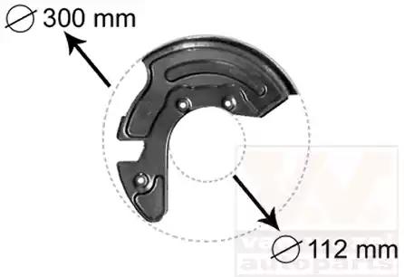 Відбивач, гальмівний диск 0323371 VAN WEZEL