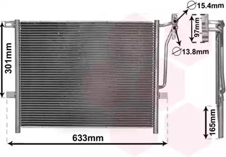 Конденсор кондиціонера bmw 3 e46/e83 nt-d 98-05 van wezel 06005203 VAN WEZEL