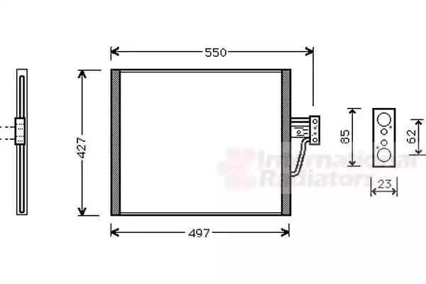 Конденсор кондиціонера bmw 5-serie e39 mt/at 97- van wezel 06005213 VAN WEZEL