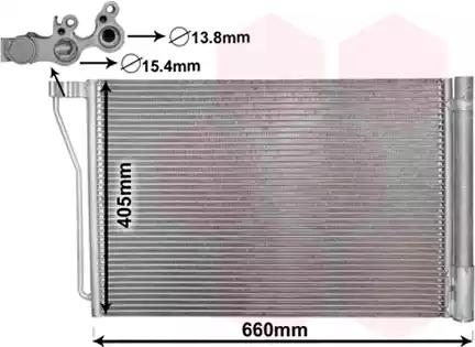 Радіатор кондиціонера 06005490 VAN WEZEL