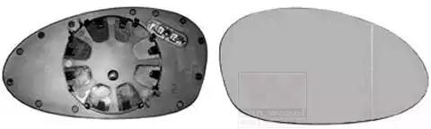 Дзеркальне скло, зовнішнє дзеркало 0657836 VAN WEZEL