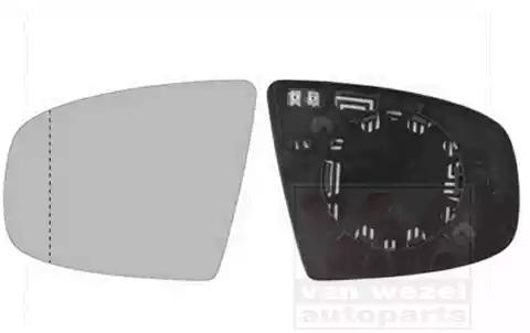 Дзеркальне скло, зовнішнє дзеркало 0687837 VAN WEZEL