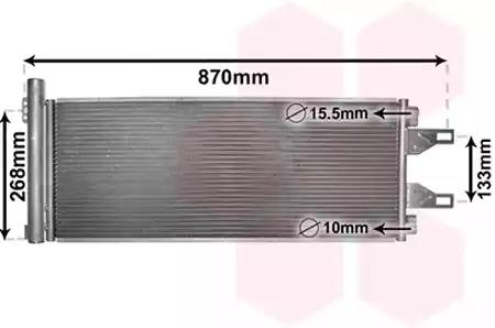 Радіатор кондиціонера 09005248 VAN WEZEL