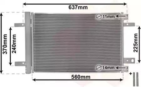 Радіатор кондиціонера 09015702 VAN WEZEL