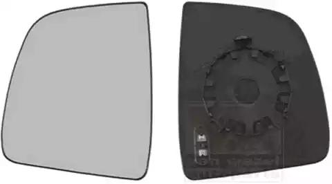 Дзеркальне скло, зовнішнє дзеркало 1638837 VAN WEZEL