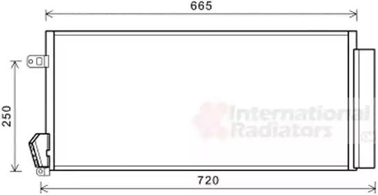 Радіатор кондиціонера 17005396 VAN WEZEL