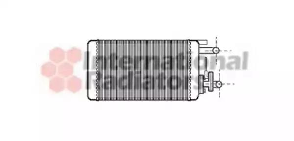 Теплообмінник, система опалення салону 17006106 VAN WEZEL