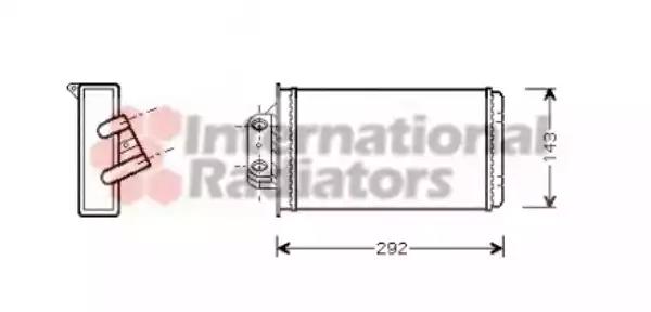 Теплообмінник, система опалення салону 17006273 VAN WEZEL