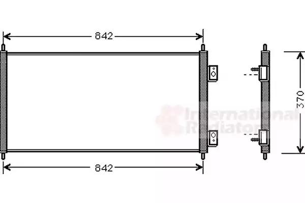Радіатор кондиціонера 18005303 VAN WEZEL