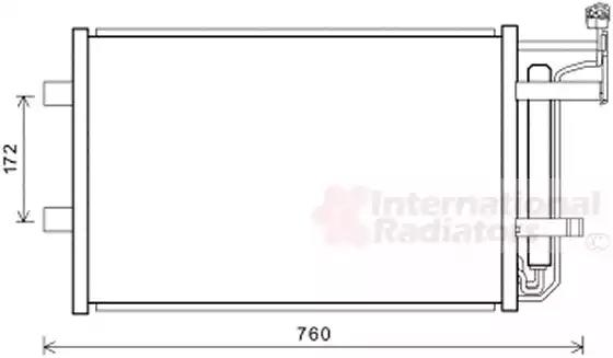 Радіатор кондиціонера 27005252 VAN WEZEL