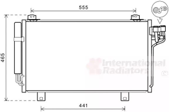 Радіатор кондиціонера 27005261 VAN WEZEL