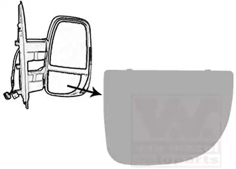 Дзеркальне скло, зовнішнє дзеркало 2817832 VAN WEZEL