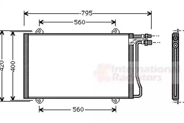 Конденсор кондиціонера mb sprint w901 mt/at 95- van wezel 30005219 VAN WEZEL