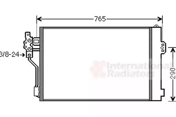 Конденсер кондиціонера mb viano vito w639 вир-во van wezel 30005484 VAN WEZEL