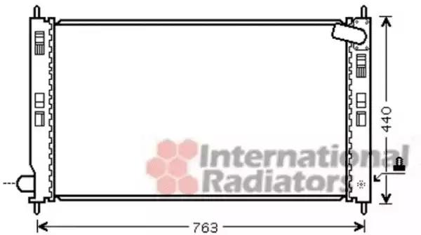 Радіатор lancer7/outlander 07- van wezel 32002207 VAN WEZEL