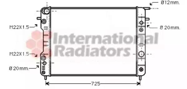 Радіатор охолодження двигуна omega b 25/30 at ac 94-00 van wezel 37002193 VAN WEZEL