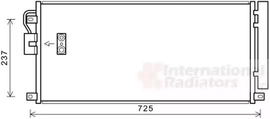 Радіатор кондиціонера 37005638 VAN WEZEL