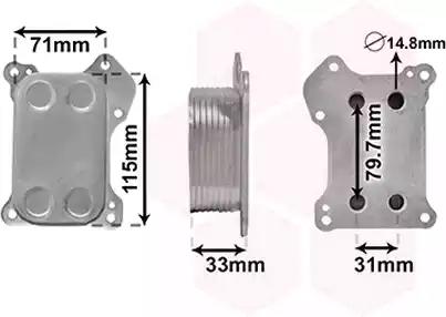 Радіатор оливи 37013701 VAN WEZEL