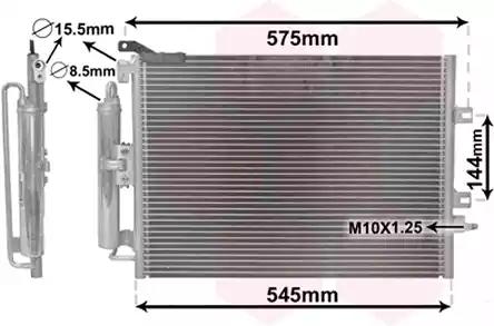 Радіатор кондиціонера 43005417 VAN WEZEL