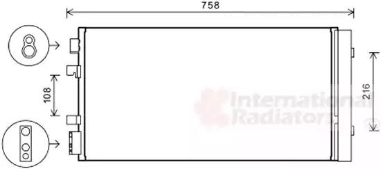 Конденсер кондиціонера renault fluence 08- 1.5 dci вир-во van wezel 43005483 VAN WEZEL