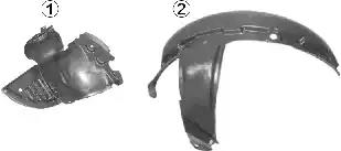 Підкрилок пер. лів. renault kangoo 98  08 van wezel 4310433 VAN WEZEL