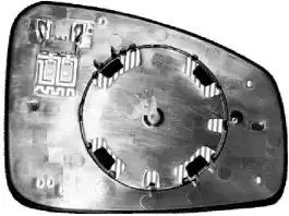 Дзеркальне скло, зовнішнє дзеркало 4377837 VAN WEZEL