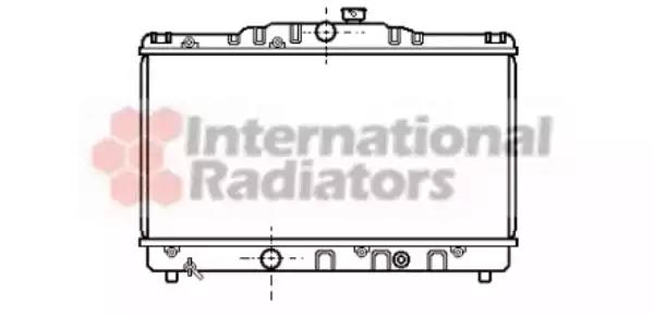 Радіатор охолодження corolla ee90 1.3mt 87-92 вир-во van wezel 53002115 VAN WEZEL
