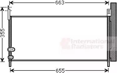 Конденсор кондиціонера prius 1.8 hybrid 09- van wezel 53005576 VAN WEZEL