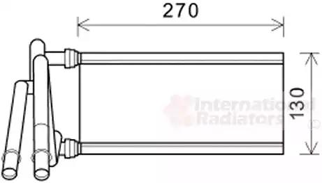 Радіатор обігрівача lexus is/ gs 4/0511/11 van wezel 53006706 VAN WEZEL