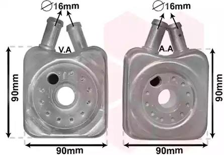 Радіатор масляний various audi/vw/seat/ford van wezel 58003106 VAN WEZEL
