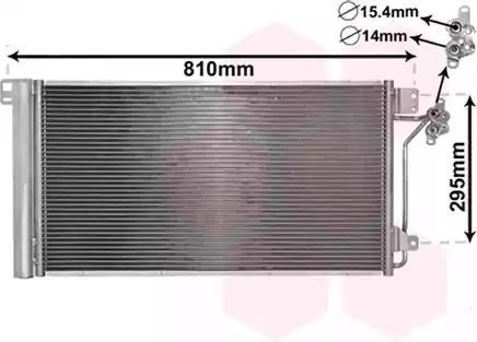 Конденсор кондиціонера transporter t5 all 03- van wezel 58005236 VAN WEZEL